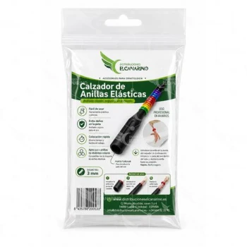 Anillas elásticas para canarios con calzador 3mm