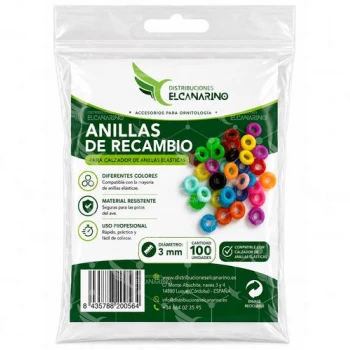 Anillas elásticas de repuesto para calzado 100 ud