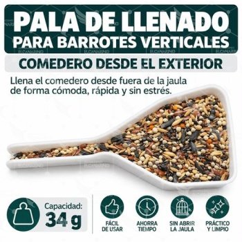 Pala de llenado para comedero Vertical Mediano