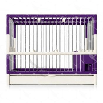Jaula C-2 Morado/Blanco con Rejilla + Bandeja